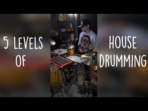 Levels of House Drumming // The Hybrid Drummer