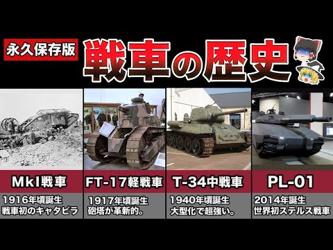 , title : '【ゆっくり解説】戦車の進化の歴史｜最新型ステルス戦車まで完全解説'