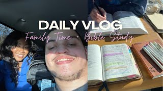 Day In the Life Military Spouse| Couples Bible Study, Trying new foods + More