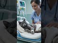 The Final Goodbye ️ Gray Cat S Peaceful Passing At The Vet Cat Aishorts Cute