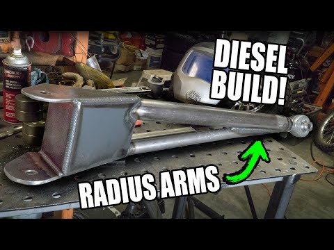 7.3 F250 DIESEL BUILD - FABRICATING RADIUS ARMS! EP. 04
