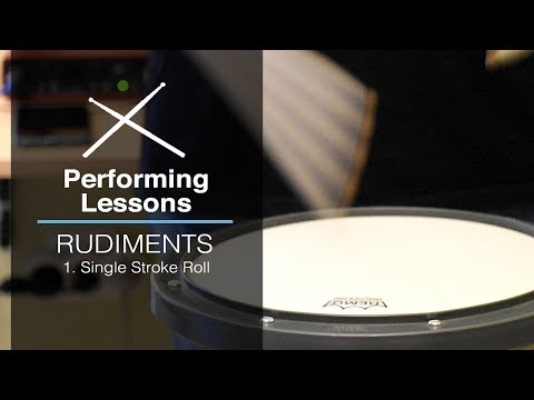 1. Single Stroke Roll Rudiments