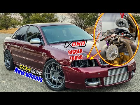BIGGER TURBO!!, NEW WHEELS!!, HALF MILE PREP CONTINUES !! STAV'S 12v VR6 Audi A4