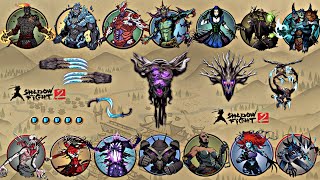 Shadow Fight 2 | Forest Guardian Set vs All Underworld Bosses