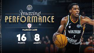 Marcus Carr (16 PTS) | Player Highlights | WUE v UNI | #BasketballCL 2025-26