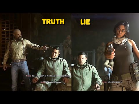 Lying In Interrogation Vs Telling Truth All Choices  - Call Of Duty Modern Warfare 2