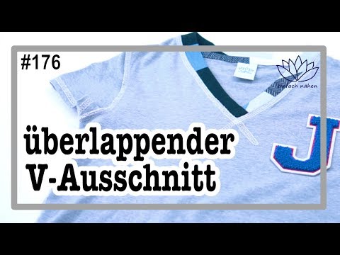 überlappender V-Ausschnitt - mit Anna von einfach nähen