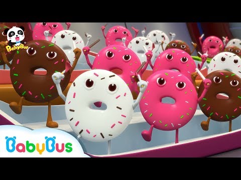 Donut Sports Competition | Ice Cream, Candy Song, Hamburger Song | Pretend Play | Baby Song |BabyBus