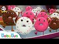 Donut Sports Competition | Ice Cream, Candy Song, Hamburger Song | Pretend Play | Baby Song |BabyBus