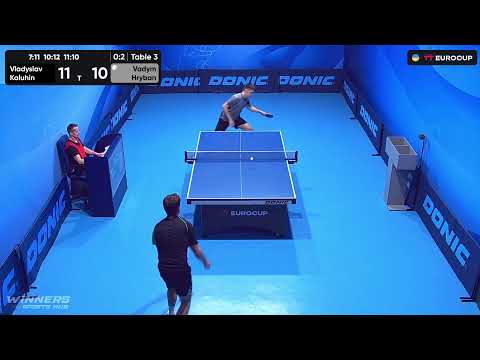 19:15 Vladyslav Kaluhin - Vadym Hryban 17.08.2023 TT Euro.Cup Ukraine Star. TABLE 3