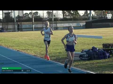Girls U13 800m Heat 2: 2025/26 State Combined Event Championships