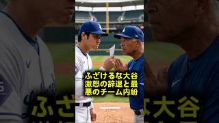 大谷翔平が激怒のオールスター辞退ドジャース内で監督にブチギレ水投げつけの大乱闘と主力重傷でチーム崩壊の危機 #大谷翔平 #デーブロバーツ #山本由伸