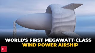 China's megawatt-class airborne wind power system, has completed its first flight