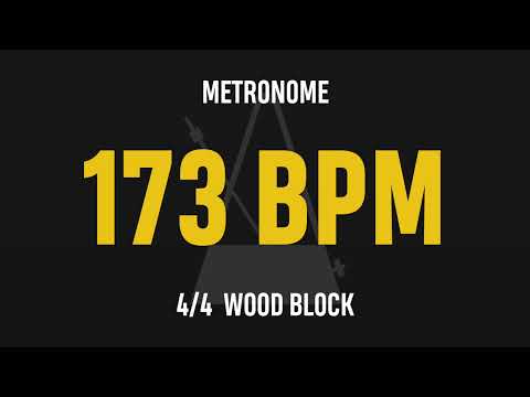 173 BPM 4/4 - Best Metronome (Sound : Wood block)