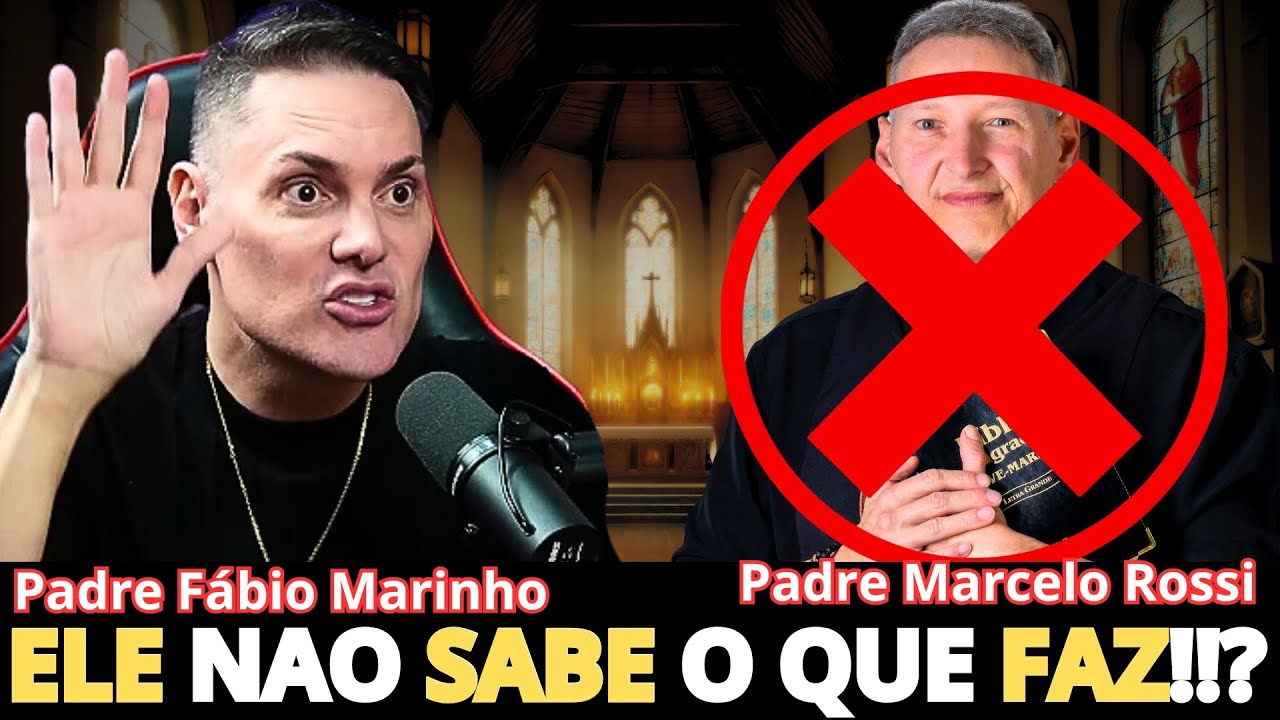 Padre Fábio Marinho Revela Como Padre Marcelo Rossi Fez isso Para a  Igreja  #podcast3irmaos