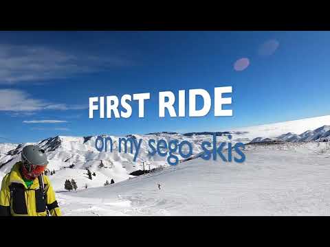 First Ride on my Sego Skis