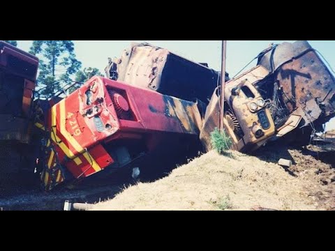 ACIDENTE ENTRE TRENS! Colisão no interior do RIO GRANDE DO SUL em AGOSTO DE 1993!