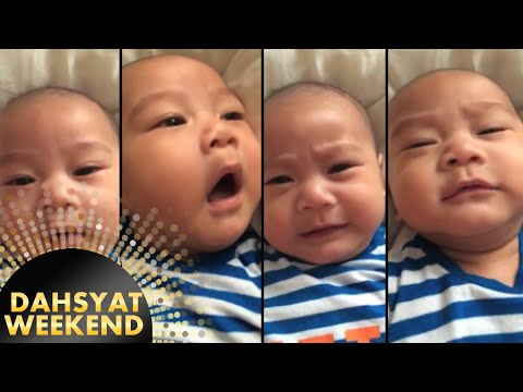 Ekspresi gemes Rafathar di rumah [Dahsyat] [29 Nov 2015]