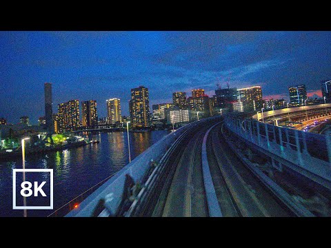 Twilight Ride across Tokyo Bay / 8K 60fps HDR / Soft Lofi Beats