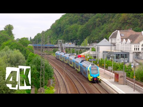 New Trains in Germany | 4k | Porta Westfalica Bahnhof