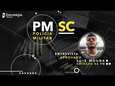 “Eu peguei uma paixão pelos estudos!”, Luiz Moura, aprovado para o cargo de Soldado na PM SC.