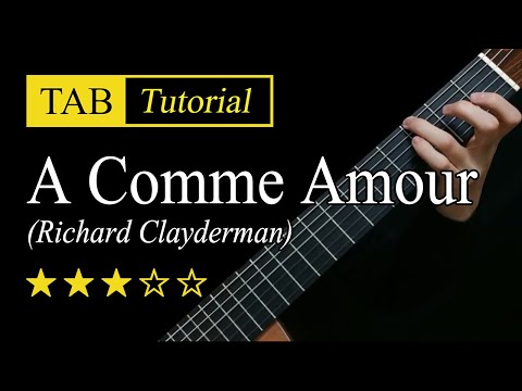 A Comme Amour - Guitar Lesson + TAB