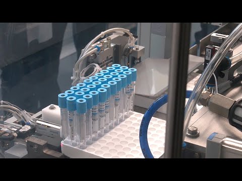 Производство вакуумных пробирок для забора венозной крови открыли в Гомеле видео