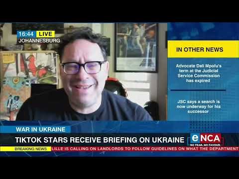 War in Ukraine TikTok stars receive briefing on Ukraine
