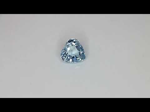 Aquamarine, heart cut, 1.70 ct Video