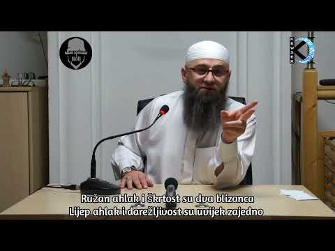 Ružan ahlak i škrtost su dva blizanca-Dr.Safet Kuduzović