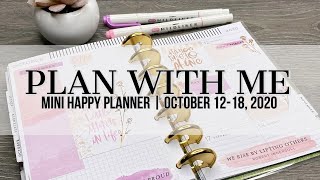 Plan with Me | Mini Happy Planner | October 12-18, 2020 #happyplanner #planwithme