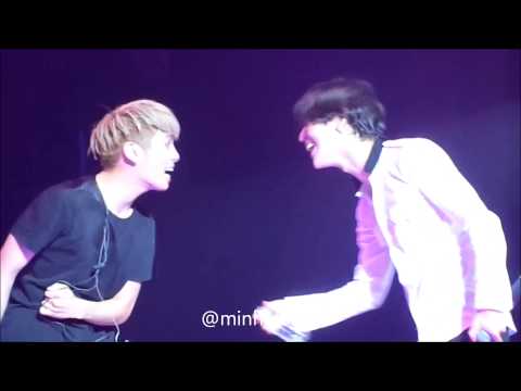 20140622 SWC3JKT - Jjong's wet hair and JongTae mo