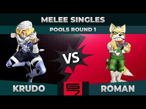 Krudo vs Roman - Melee Singles: Pools R1 Winners Semifinals - Genesis 7 | Sheik vs Fox
