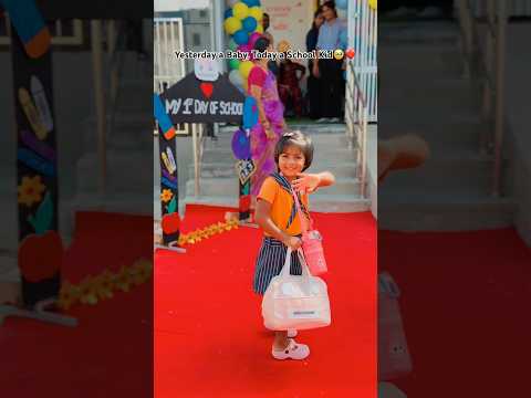 Freya’s First day of school🥹 Emotional Moment❤️ #newshorts #viral #fatherdaughter