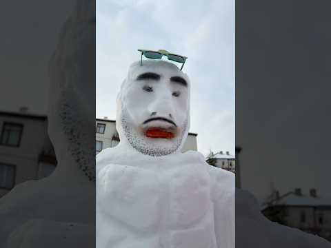 Babamla kardan adam yaparsak