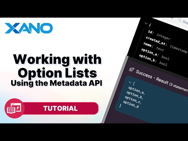 Working with Option Lists