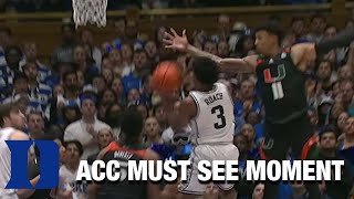 Duke's Jeremy Roach Is Smoother Than Silk | ACC Must See Moment