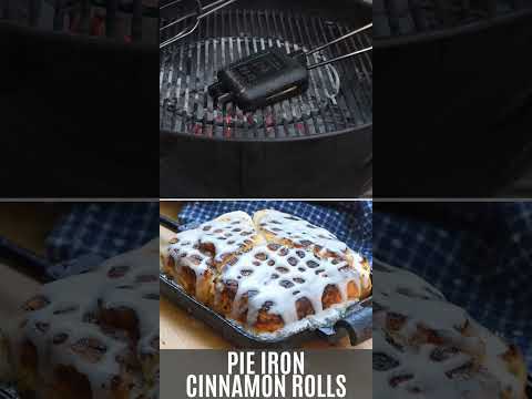 Pie Iron Cinnamon Rolls | Camping Meal