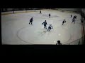 Clean hip check (#9 in white) 