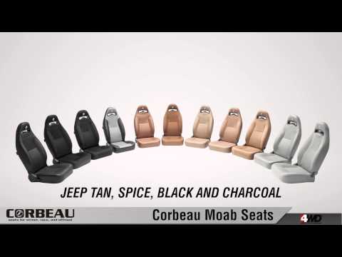 Moab Jeep Seats - Corbeau - Fits 1976 to 1995 YJ Wrangler and CJ - Jeep Seats