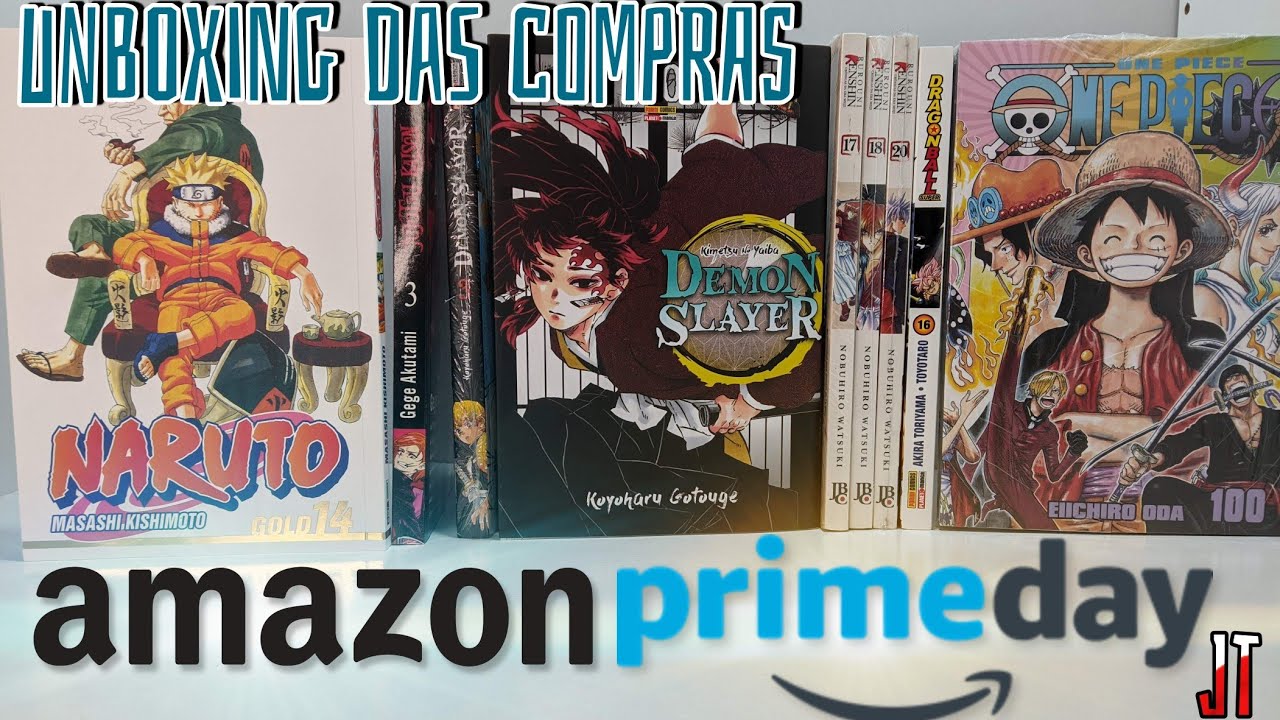 Unboxing das compras de MANGÁ na Amazon Prime Day