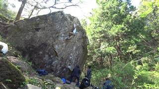 裏御岳 おむすび岩 3G[三段] 未完登