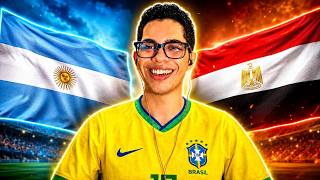TÔ AO VIVO! HOJE É DIA DE ARGENTINA X EGITO NA COPA DO MUNDO DE 2026 (REACT)