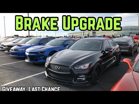 Q50 Brake Rotor Upgrade | Install and break-in