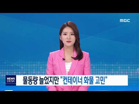 물동량 늘었지만 "컨테이너 화물 고민" - R (190630일/뉴스데스크)