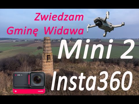 Zwiedzam gminę Widawa z dronem Mini2 oraz Insta360. Kalibracja kompasu w dronie.