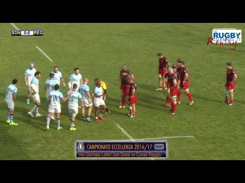 14a Giornata Lafert San Dona vs Conad Reggio   14a Giornata Eccellenza Rugby 2016 17