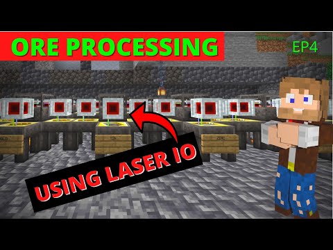 Direwolf20 1.18 Lets Play | Using Tinkers and LaserIO to process Ores