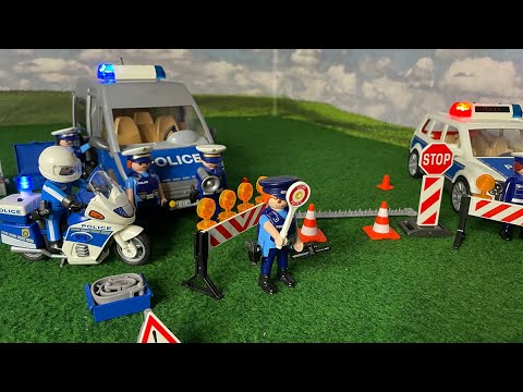 Playmobil die große Polizeiabsperrung