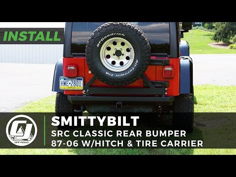 1987-2006 Jeep Wrangler Install: Smittybilt SRC Classic Rear Bumper with Hitch and Tire Carrier